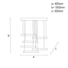 LED design mennyezeti lámpa 100W, 5200lm, 3000K-6500K, RF 2,4GHz vezérlés, IP20, 800x800mm - J3373/B