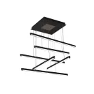 LED design mennyezeti lámpa 100W, 5200lm, 3000K-6500K, RF 2,4GHz vezérlés, IP20, 800x800mm - J3373/B