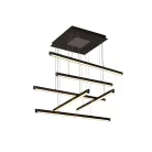 LED design mennyezeti lámpa 100W, 5200lm, 3000K-6500K, RF 2,4GHz vezérlés, IP20, 800x800mm - J3373/B