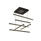 LED design mennyezeti lámpa 100W, 5200lm, 3000K-6500K, RF 2,4GHz vezérlés, IP20, 800x800mm - J3373/B