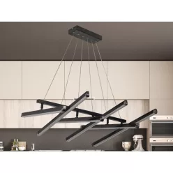   LED design mennyezeti lámpa 75W, 3300lm, 3000K-6500K, RF 2,4GHz vezérlés, IP20, 800x600mm - J3374/BC