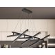 LED design mennyezeti lámpa 75W, 3300lm, 3000K-6500K, RF 2,4GHz vezérlés, IP20, 800x600mm - J3374/BC