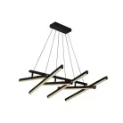 LED design mennyezeti lámpa 75W, 3300lm, 3000K-6500K, RF 2,4GHz vezérlés, IP20, 800x600mm - J3374/BC