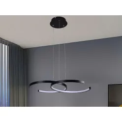   LED Design függesztett lámpa 50W, 4200 lm, 3000K–6500K, 620x410 mm - J4300/B
