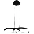 LED Design függesztett lámpa 50W, 4200 lm, 3000K–6500K, 620x410 mm - J4300/B