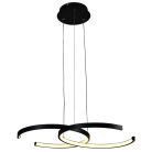 LED Design függesztett lámpa 50W, 4200 lm, 3000K–6500K, 620x410 mm - J4300/B