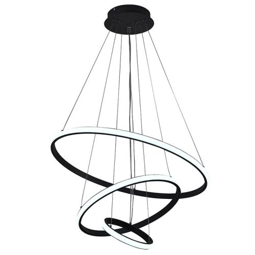 LED Design mennyezeti lámpa 90W, 7400 lm, 3000-6500K, fekete, IP20 - J4301/B
