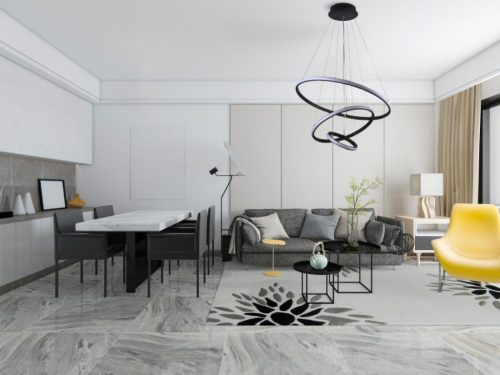 LED Design mennyezeti lámpa 90W, 7400 lm, 3000-6500K, fekete, IP20 - J4301/B