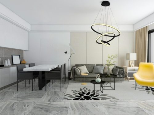 LED Design mennyezeti lámpa 90W, 7400 lm, 3000-6500K, fekete, IP20 - J4301/B