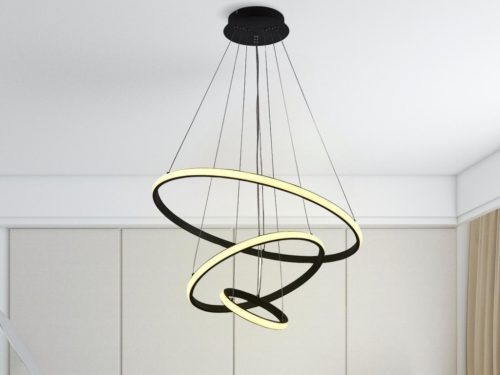 LED Design mennyezeti lámpa 90W, 7400 lm, 3000-6500K, fekete, IP20 - J4301/B