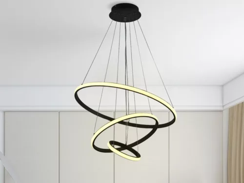 LED Design mennyezeti lámpa 90W, 7400 lm, 3000-6500K, fekete, IP20 - J4301/B