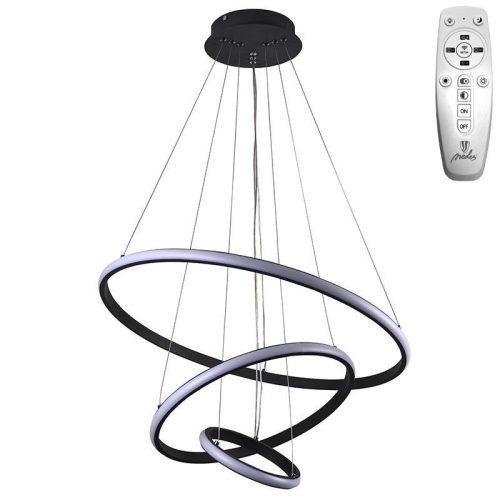 LED Design mennyezeti lámpa 90W, 7400 lm, 3000-6500K, fekete, IP20 - J4301/B