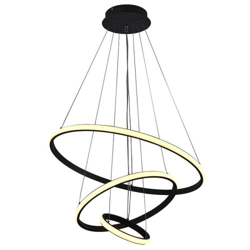 LED Design mennyezeti lámpa 90W, 7400 lm, 3000-6500K, fekete, IP20 - J4301/B