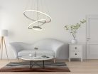LED Design mennyezeti lámpa 90W, 7400 lm, 3000-6500K, fehér, IP20 - J4301/W