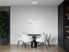 LED mennyezeti lámpa 70W, 6100lm, 3000K-6500K, dimmelhető, IP20, fém-akril - J4303/W