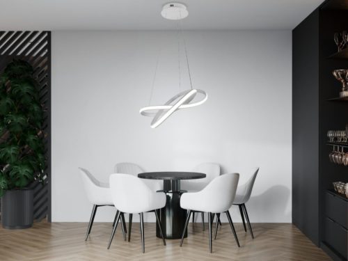 LED mennyezeti lámpa 70W, 6100lm, 3000K-6500K, dimmelhető, IP20, fém-akril - J4303/W