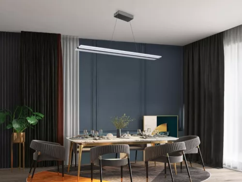 LED design mennyezeti lámpa, 50W, 1000x130 mm, IP20, 3000K-6500K, RF távirányító - J4304/CH