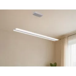   LED design mennyezeti lámpa 50W, 3300Lm, 3000–6500K állítható, IP20, 1000x130mm, ezüst - J4304/S