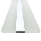 LED design mennyezeti lámpa 50W, 3300Lm, 3000–6500K állítható, IP20, 1000x130mm, ezüst - J4304/S