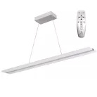 LED design mennyezeti lámpa 50W, 3300Lm, 3000–6500K állítható, IP20, 1000x130mm, ezüst - J4304/S