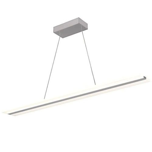 LED design mennyezeti lámpa 50W, 3300Lm, 3000–6500K állítható, IP20, 1000x130mm, ezüst - J4304/S