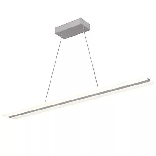 LED design mennyezeti lámpa 50W, 3300Lm, 3000–6500K állítható, IP20, 1000x130mm, ezüst - J4304/S