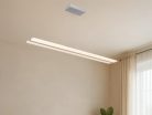 LED design mennyezeti lámpa 50W, 3300Lm, 3000–6500K állítható, IP20, 1000x130mm, ezüst - J4304/S