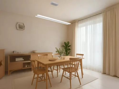 LED design mennyezeti lámpa 50W, 3300Lm, 3000–6500K állítható, IP20, 1000x130mm, ezüst - J4304/S