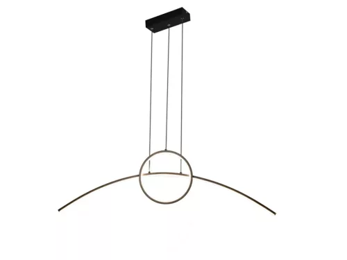 LED design mennyezeti lámpa 55W, 4800Lm, 3000–6500K állítható, IP20, 1000x280mm, fekete - J4305/B