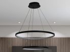 LED design mennyezeti lámpa 75W, 6100Lm, 3000–6500K állítható, IP20, 400+600mm - J4307/B