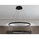 LED design mennyezeti lámpa 75W, 6100Lm, 3000–6500K állítható, IP20, 400+600mm - J4307/B