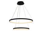 LED design mennyezeti lámpa 75W, 6100Lm, 3000–6500K állítható, IP20, 400+600mm - J4307/B