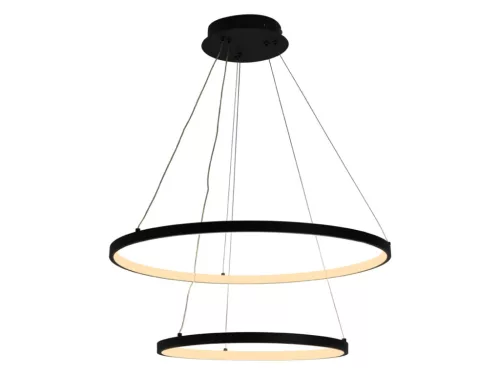 LED design mennyezeti lámpa 75W, 6100Lm, 3000–6500K állítható, IP20, 400+600mm - J4307/B