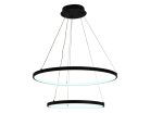 LED design mennyezeti lámpa 75W, 6100Lm, 3000–6500K állítható, IP20, 400+600mm - J4307/B