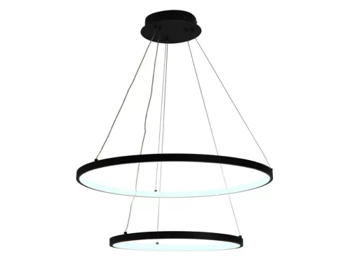 LED design mennyezeti lámpa 75W, 6100Lm, 3000–6500K állítható, IP20, 400+600mm - J4307/B