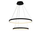 LED design mennyezeti lámpa 75W, 6100Lm, 3000–6500K állítható, IP20, 400+600mm - J4307/B