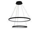LED design mennyezeti lámpa 75W, 6100Lm, 3000–6500K állítható, IP20, 400+600mm - J4307/B