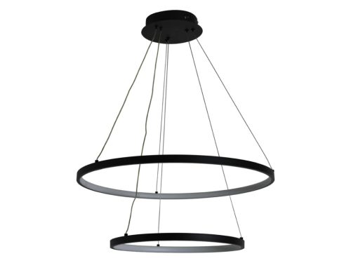 LED design mennyezeti lámpa 75W, 6100Lm, 3000–6500K állítható, IP20, 400+600mm - J4307/B