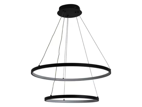 LED design mennyezeti lámpa 75W, 6100Lm, 3000–6500K állítható, IP20, 400+600mm - J4307/B