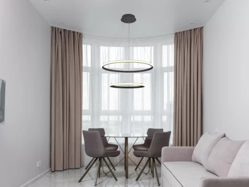 LED design mennyezeti lámpa 75W, 6100Lm, 3000–6500K állítható, IP20, 400+600mm, fekete - J4307/S