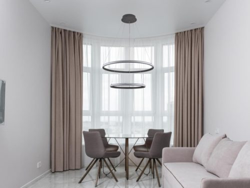 LED design mennyezeti lámpa 75W, 6100Lm, 3000–6500K állítható, IP20, 400+600mm, fekete - J4307/S