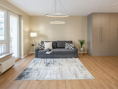 LED design mennyezeti lámpa 75W, 6100Lm, 3000–6500K állítható, IP20, 400+600mm, fehér - J4307/W