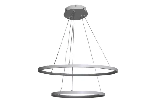 LED design mennyezeti lámpa 75W, 6100Lm, 3000–6500K állítható, IP20, 400+600mm, fehér - J4307/W