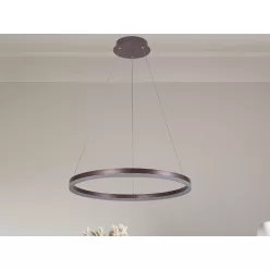   LED design mennyezeti lámpa 42W, 2800lm, 3000-6500K, IP20, barna fém-akril - J4308/BR