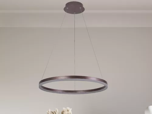 LED design mennyezeti lámpa 42W, 2800lm, 3000-6500K, IP20, barna fém-akril - J4308/BR