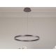 LED design mennyezeti lámpa 42W, 2800lm, 3000-6500K, IP20, barna fém-akril - J4308/BR