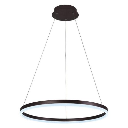 LED design mennyezeti lámpa 42W, 2800lm, 3000-6500K, IP20, barna fém-akril - J4308/BR