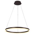 LED design mennyezeti lámpa 42W, 2800lm, 3000-6500K, IP20, barna fém-akril - J4308/BR