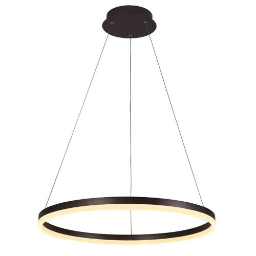 LED design mennyezeti lámpa 42W, 2800lm, 3000-6500K, IP20, barna fém-akril - J4308/BR