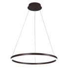 LED design mennyezeti lámpa 42W, 2800lm, 3000-6500K, IP20, barna fém-akril - J4308/BR